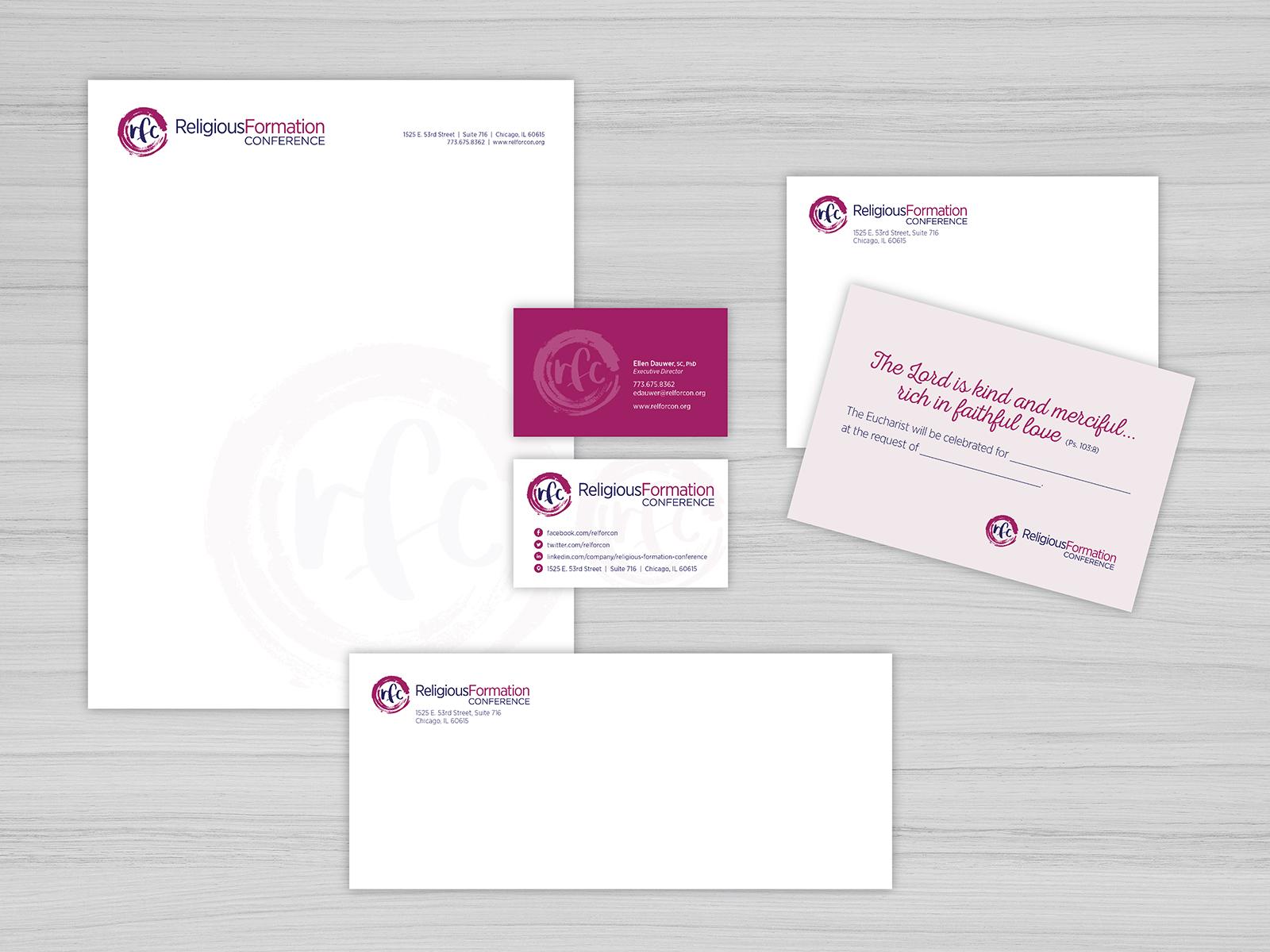 RFC stationery set and logo