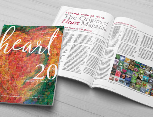 portfolio: publication design – heart anniversary